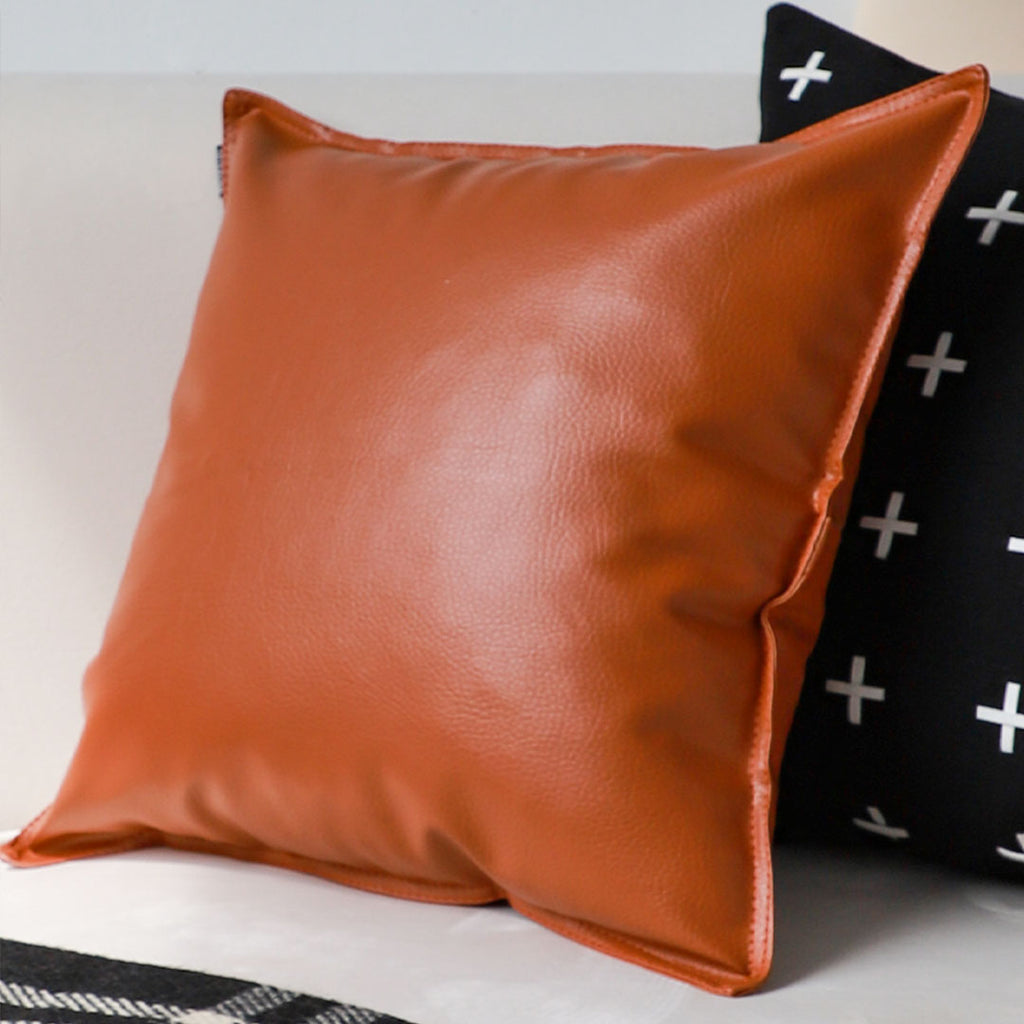 SOGA 2X 45cm Luxe Copper Satin Pillowcases – Smooth Decorative Cushion Covers for Sofa, Bed & Home Décor