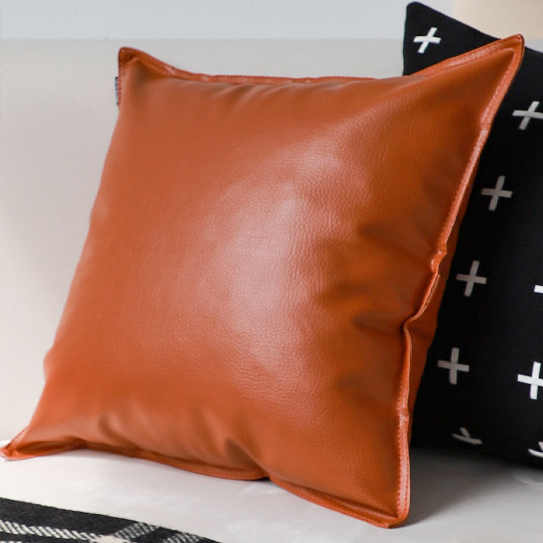 SOGA 2X 45cm Luxe Copper Satin Pillowcases – Smooth Decorative Cushion Covers for Sofa, Bed & Home Décor