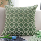 SOGA 45cm Geometric Lattice Pillowcase (Green)