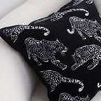 SOGA 2X 45cm Bold Panther Black Pillowcases