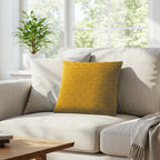 SOGA 45cm Scalloped Wave Pillowcase (Sunshine Yellow)