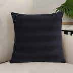 SOGA 45cm Luxurious Black Velvet Polyester Throw Pillow Cover