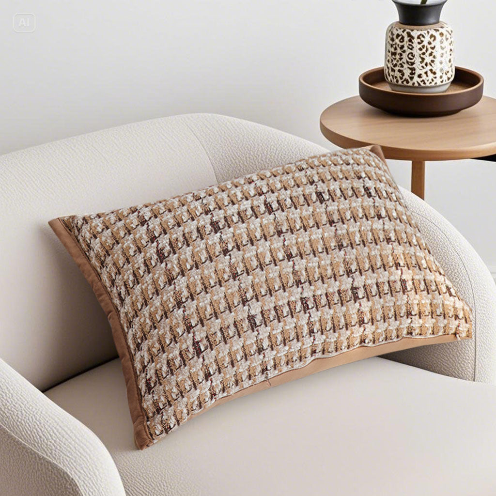 SOGA 30x50cm Modern Brown Rectangular Pillowcase