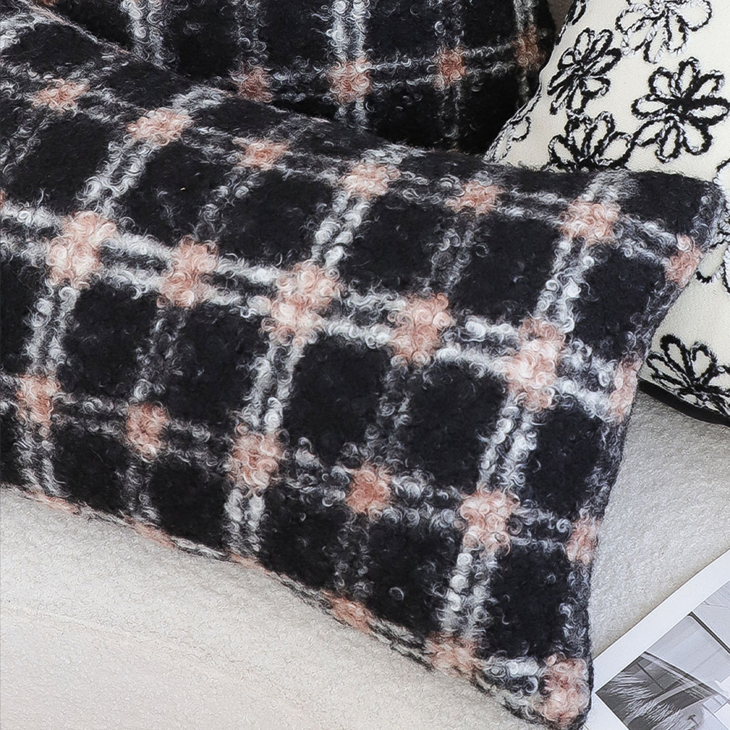 SOGA 45cm Cozy Cabin Plaid Pillowcase