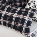 SOGA 45cm Cozy Cabin Plaid Pillowcase