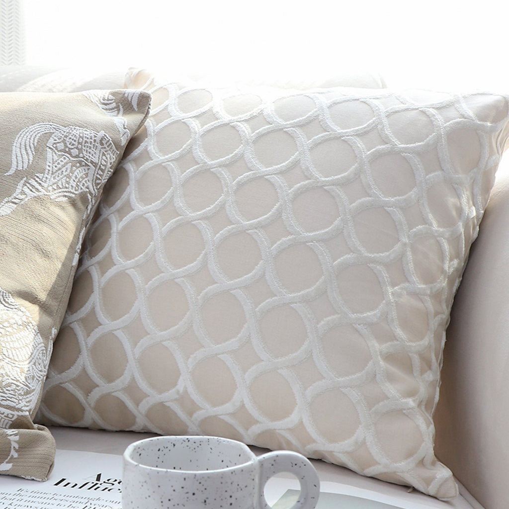 SOGA 45cm Quilted Diamond Pillowcase