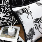 SOGA 45cm Safari Zebra Print Decorative Pillow Cover