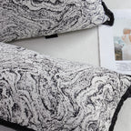 SOGA 2X 30x50cm Artistic Black Border Rectangular Pillowcase