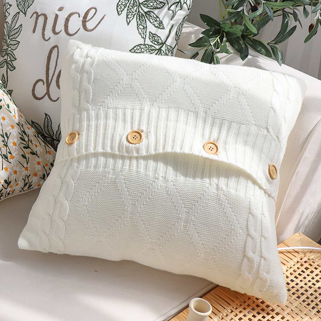 SOGA 45cm Knit Comfort Pillowcase