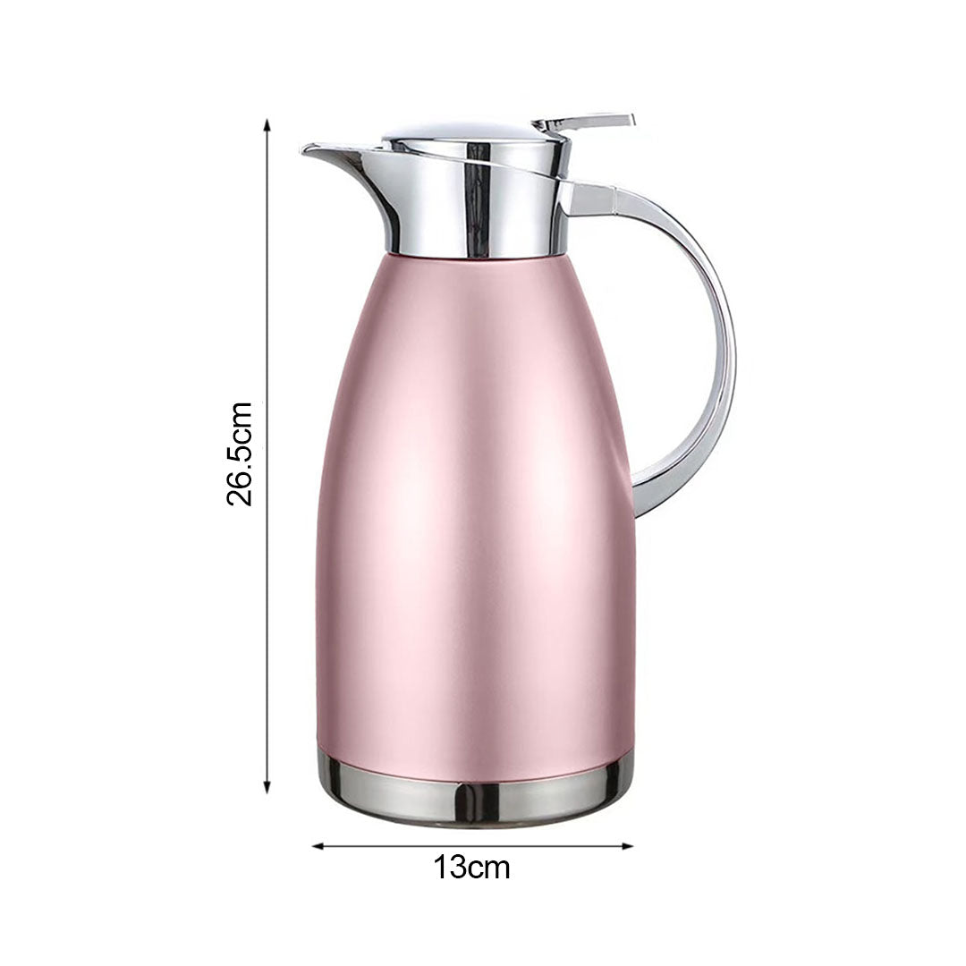 Soga 1.8L Rose Color 3-Layer Vacuum Insulated Stainless Steel Flask