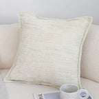 SOGA 45cm Cozy Cream Textured Throw Pillowcase