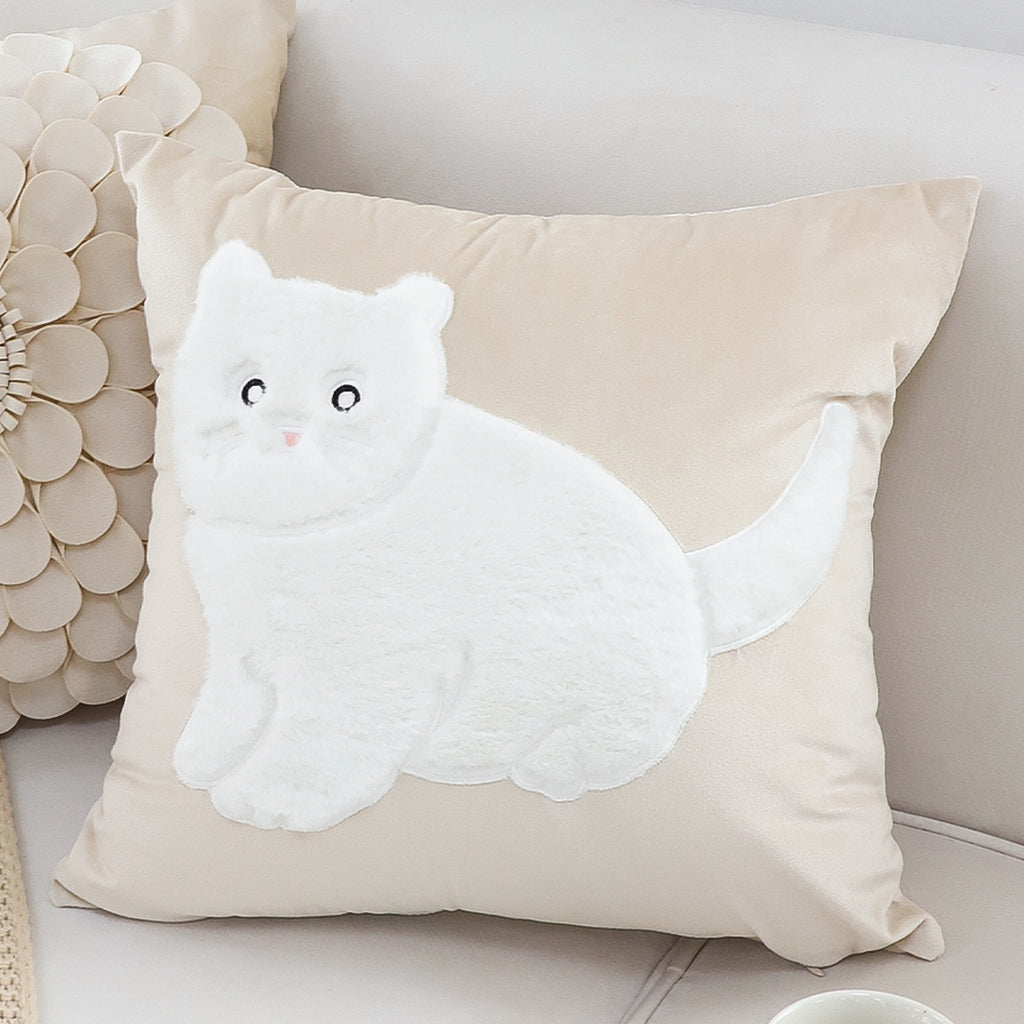 SOGA 45cm Adorable Cat Silhouette Pillowcase