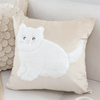 SOGA 45cm Adorable Cat Silhouette Pillowcase