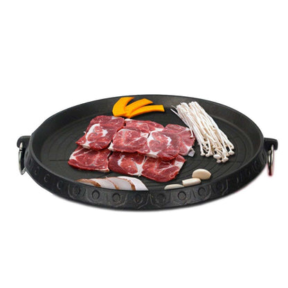 SOGA 2X Portable Korean BBQ Butane Gas Stove Stone Grill Plate Non Stick Coated Round