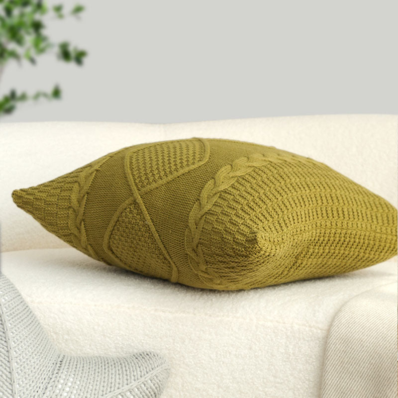SOGA 45cm Retro Twisted Vine Rhombus Pillowcase