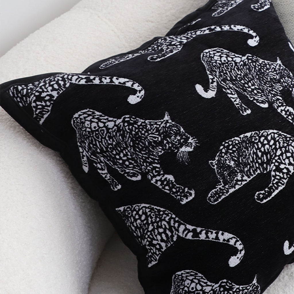 SOGA 45cm Bold Panther Black Pillowcases