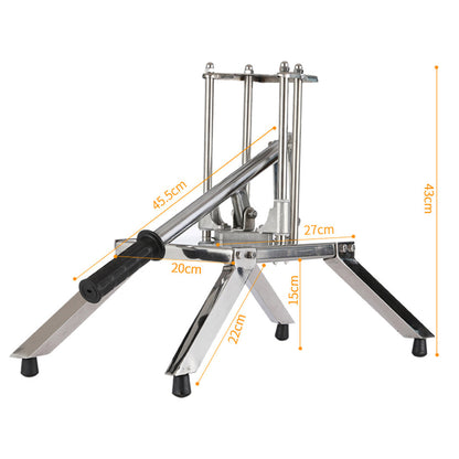 SOGA 2X Commercial Potato French Fry Fruit Vegetable Cutter Stainless Steel 3 Blades