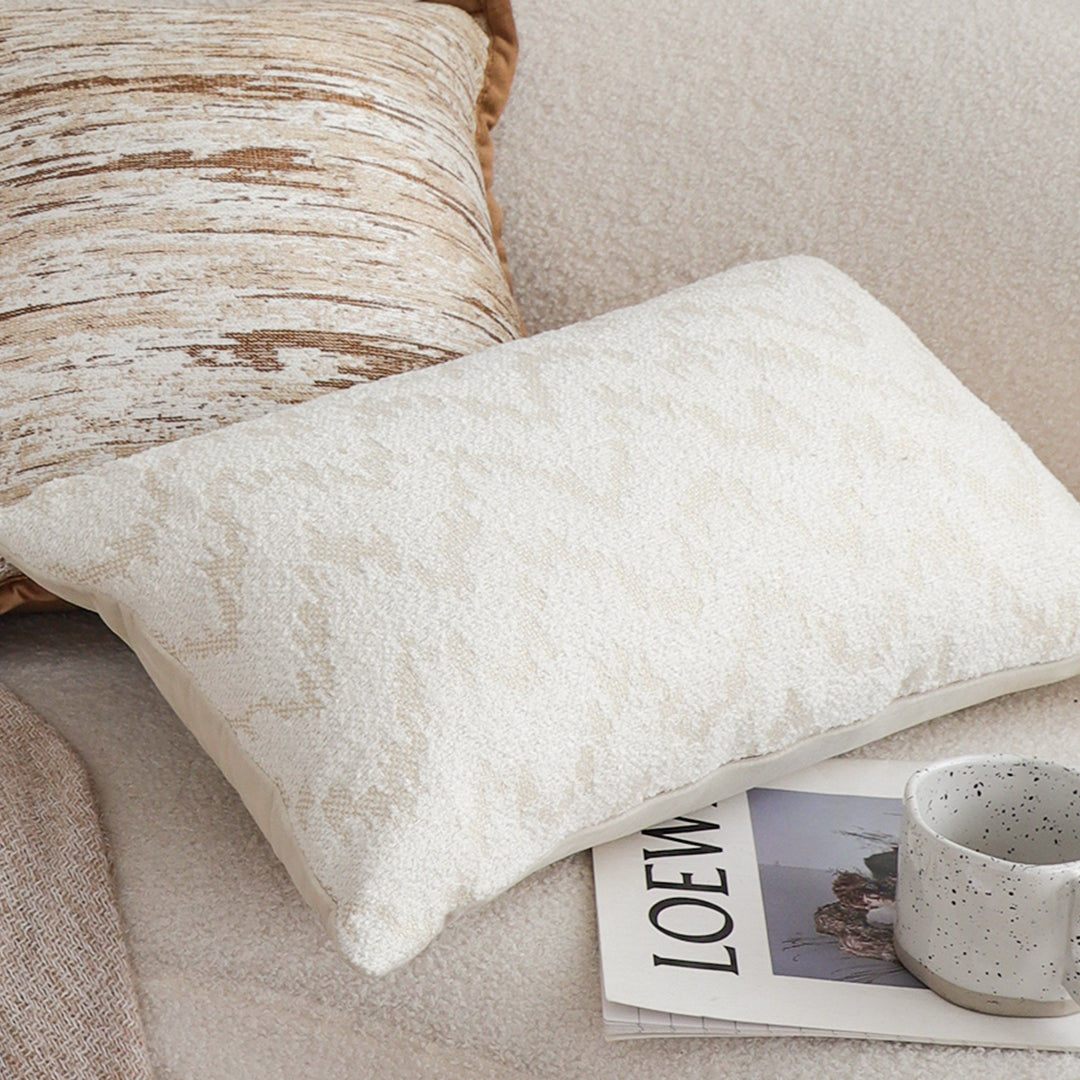 SOGA 30x50cm Long rectangular Chevron Embroidered Lumbar Cushion Cover