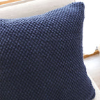 SOGA 45cm Textured Navy Pillowcase