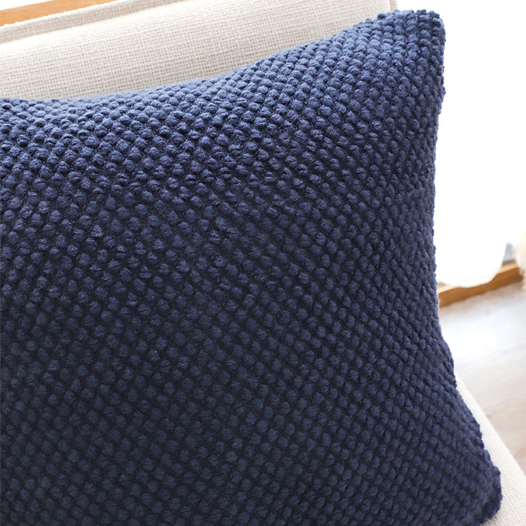 SOGA 45cm Textured Navy Pillowcase
