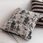 SOGA 45cm Black & Beige Textured Pillowcase