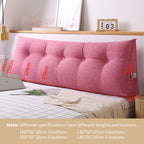 SOGA 70.9in Crabapple Red Triangular Wedge Bed Pillow Headboard Backrest Bedside Tatami Cushion Home Decor