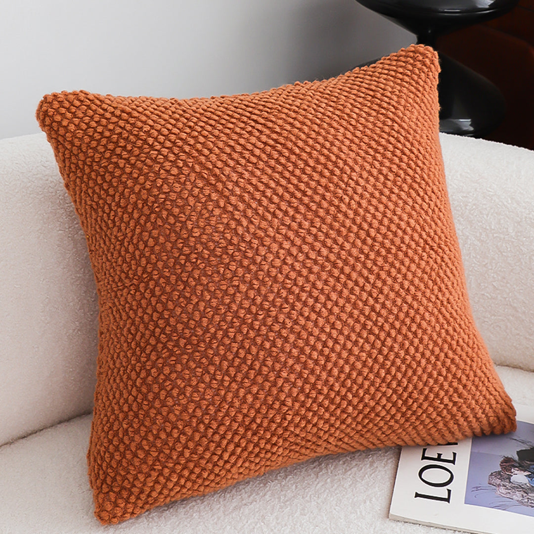 SOGA 45cm Textured Terracotta Pillowcase