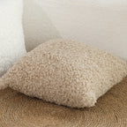 SOGA 2X 45cm Warm Beige Bouclé Comfort Pillowcase