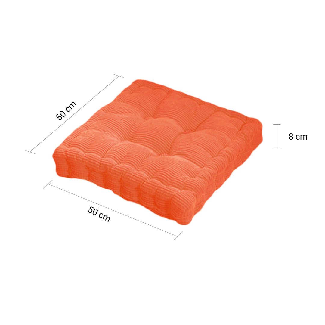 SOGA 4X Orange Square Cushion Soft Leaning Plush Backrest Throw Seat Pillow Home Office Decor