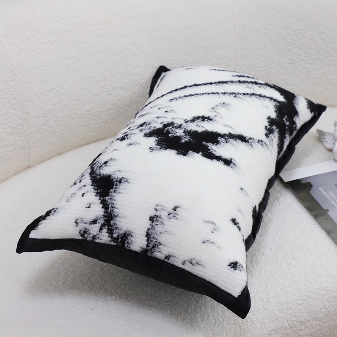 SOGA 30x50cm Black & White Leopard Throw Pillowcase