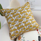 SOGA 45cm Ginkgo Leaf Pillowcase (Yellow)