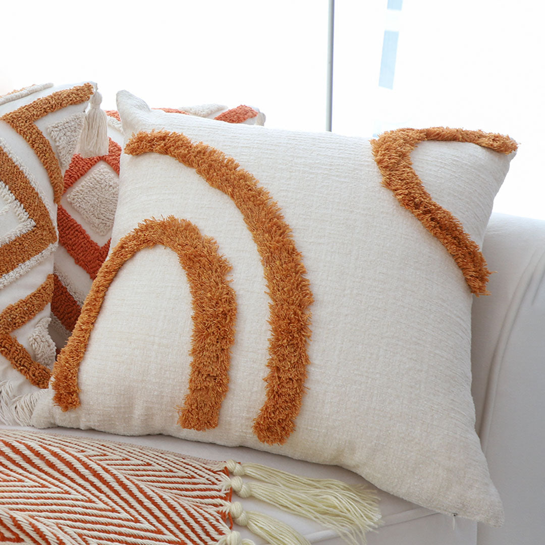 SOGA 2X 45cm Organic Curve Accent Pillowcases – Modern Abstract Decorative Cushion Covers for Sofa, Bed & Home Décor