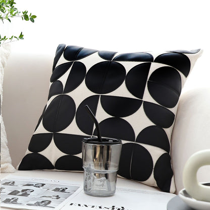 SOGA 45cm Modern Geometric Circles Pillowcase