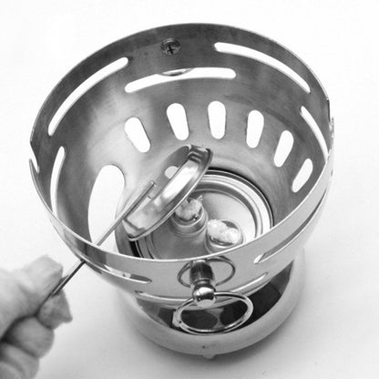 SOGA 2X Stainless Steel Mini Asian Buffet Hot Pot Single Person Shabu Alcohol Stove Burner with Glass Lid