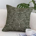 SOGA 45cm Modern Boho Green Tufted Pillowcase