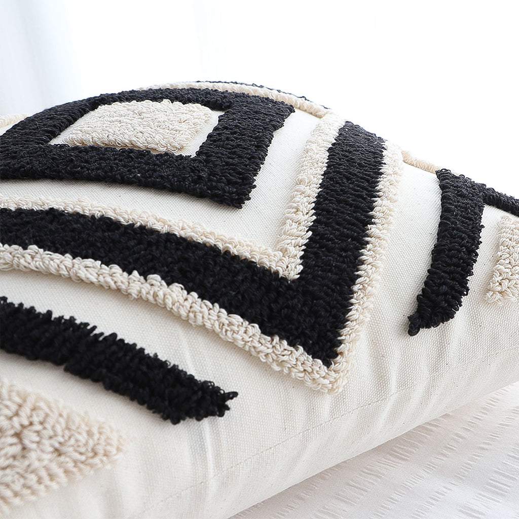 SOGA 2X 45cm Bold Tribal Geometry Pillowcases – Modern Boho Decorative Cushion Covers for Sofa, Bed & Home Décor