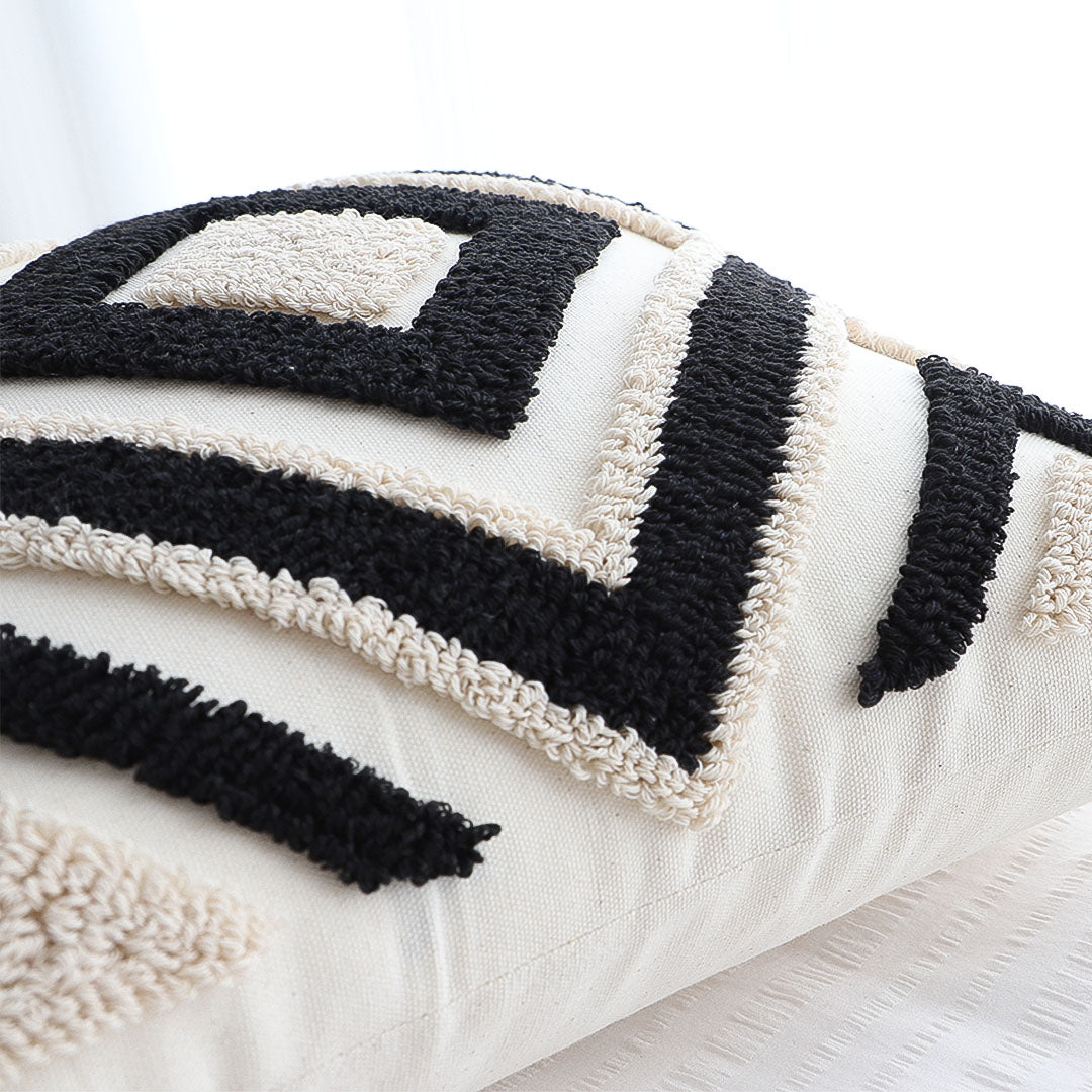 SOGA 2X 45cm Bold Tribal Geometry Pillowcases – Modern Boho Decorative Cushion Covers for Sofa, Bed & Home Décor