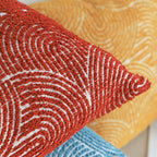 SOGA 30x50cm Cinnabar Burnt Orange Lumbar Pillowcase
