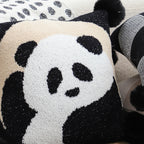 SOGA 2X 45cm Panda Pom-Pom Decorative Pillowcase