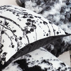 SOGA 45cm Black & White Botanical Modern Pillowcase
