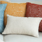 SOGA 30x50cm Embroidered Off-White Lumbar Pillowcase for Modern Home