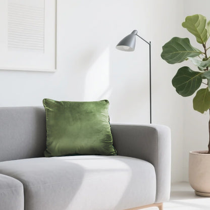 SOGA 45cm Velvet Pillowcase (Sage Green)