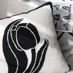 SOGA 45cm Abstract Swan Pillowcase