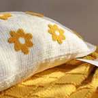 SOGA 45cm Retro Daisy Chain Pillow Cover