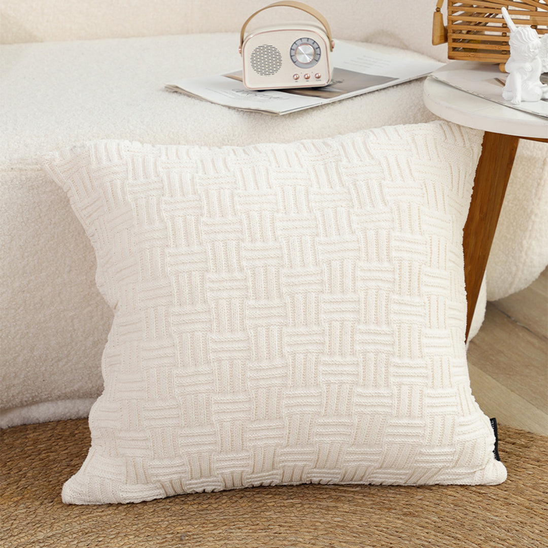 SOGA 45cm Pure White Serenity Soft & Stylish Accent Pillowcase