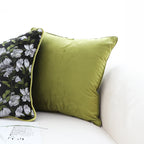 SOGA 45cm Olive Green Velvet Pillow Cover