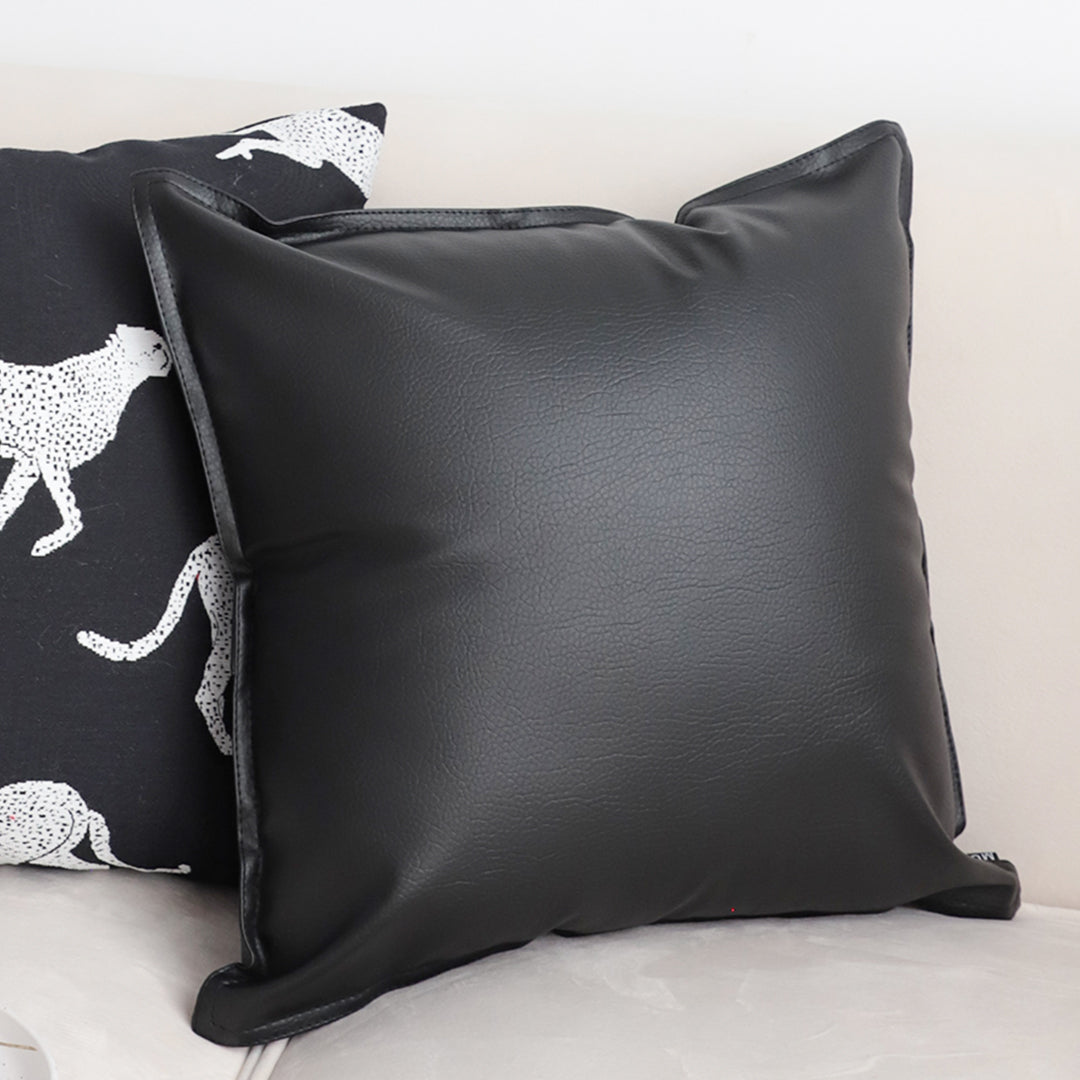 SOGA 45cm Modern Minimalist Black Throw Pillow Cover