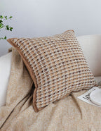 SOGA 2X 45cm Cozy Woven Brown Pillowcase
