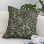 SOGA 2X 45cm Modern Boho Green Tufted Pillowcase