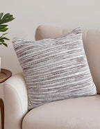 SOGA 2X 45cm Neutral Striped Woven Pillowcase
